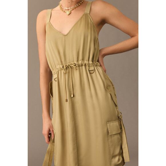 Anthropologie Love The Label Sleeveless Utility Dress - New Large - Picture 2 of 5